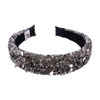 HOH ALL THAT GLITTERS HEADBAND SILVER + BLACK