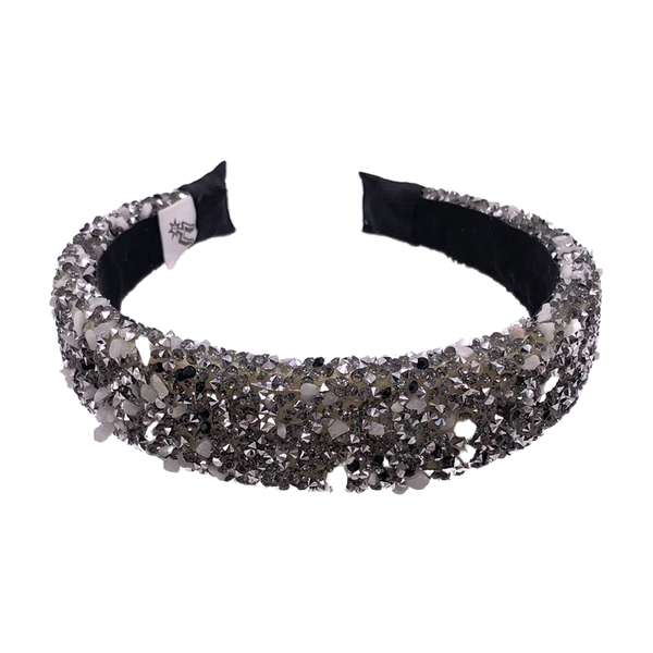 HOH ALL THAT GLITTERS HEADBAND SILVER + BLACK